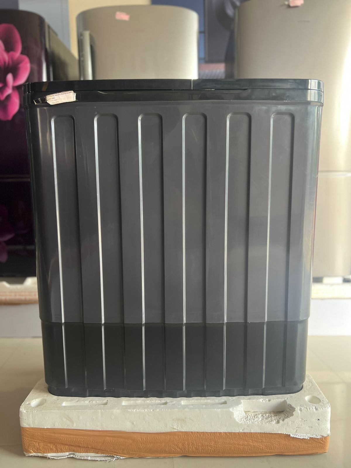 "Himstar 8kg Semi Automatic Washing Machine : Precision Washing Powered by an Industrial-Grade Motor."