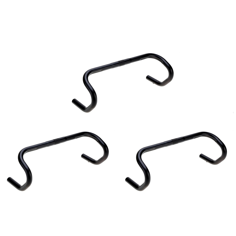 (GGBR) 3X Road Bike Bent Handlebar Aluminum Alloy Bike Rest Handlebar 25.4X420mm Road Bike Handlebar