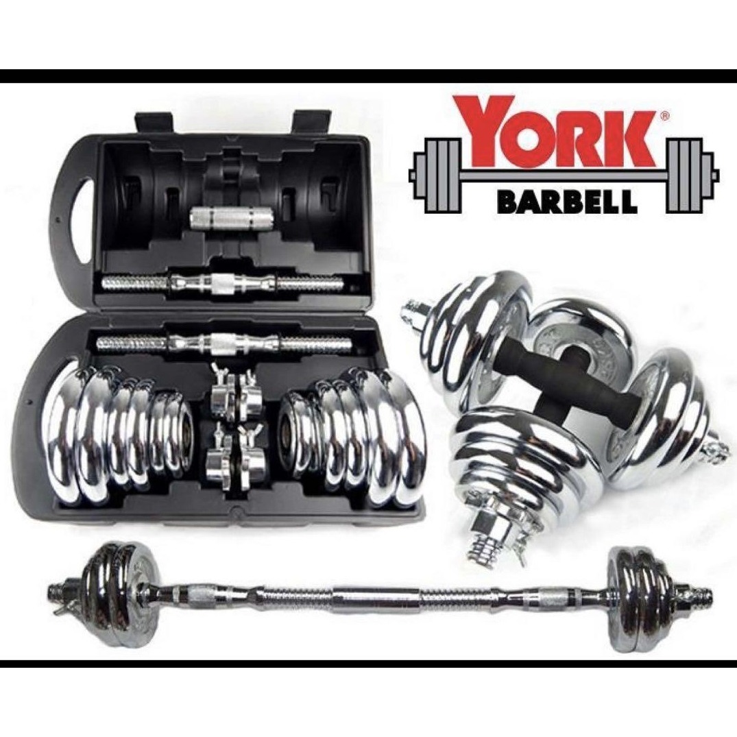 20Kg, 30kg, 50kg Dumbbell Set chrome With Barbell Connector