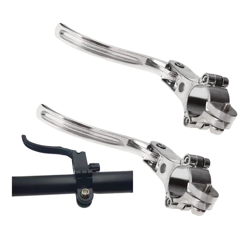 Right & Left Lightweight 22.2mm MTB Bike Fixed Gear Bike Parts Vice Brake Part Brake Handle Bike Brake Levers Bicycle Brake Lever