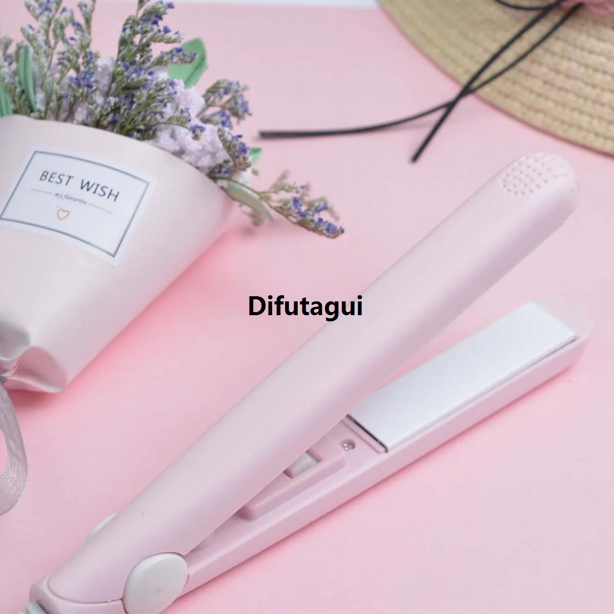 Difutagui Hair Hair Air Straight Hair Power Plug Straight Mini Hair Hot Selling Clipboard Small Curly Hair Girl Bangs Portable Straight