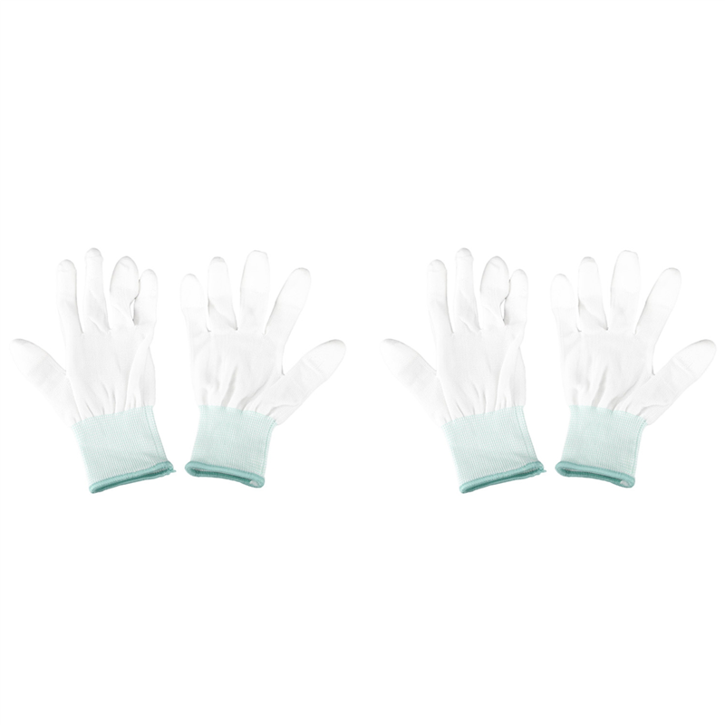 FORIDE 2 Pair Esd PC Computer Working Anti-Skid Anti Skid Anti-Static White Gloves New