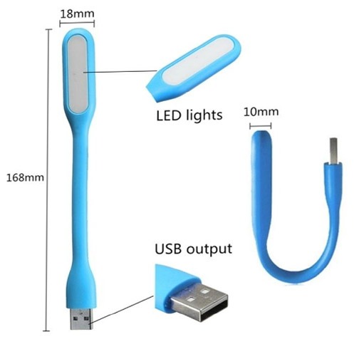 5 Pcs Flexible Mini USB LED Light - Portable Laptop, Power Bank & Keyboard Night Light