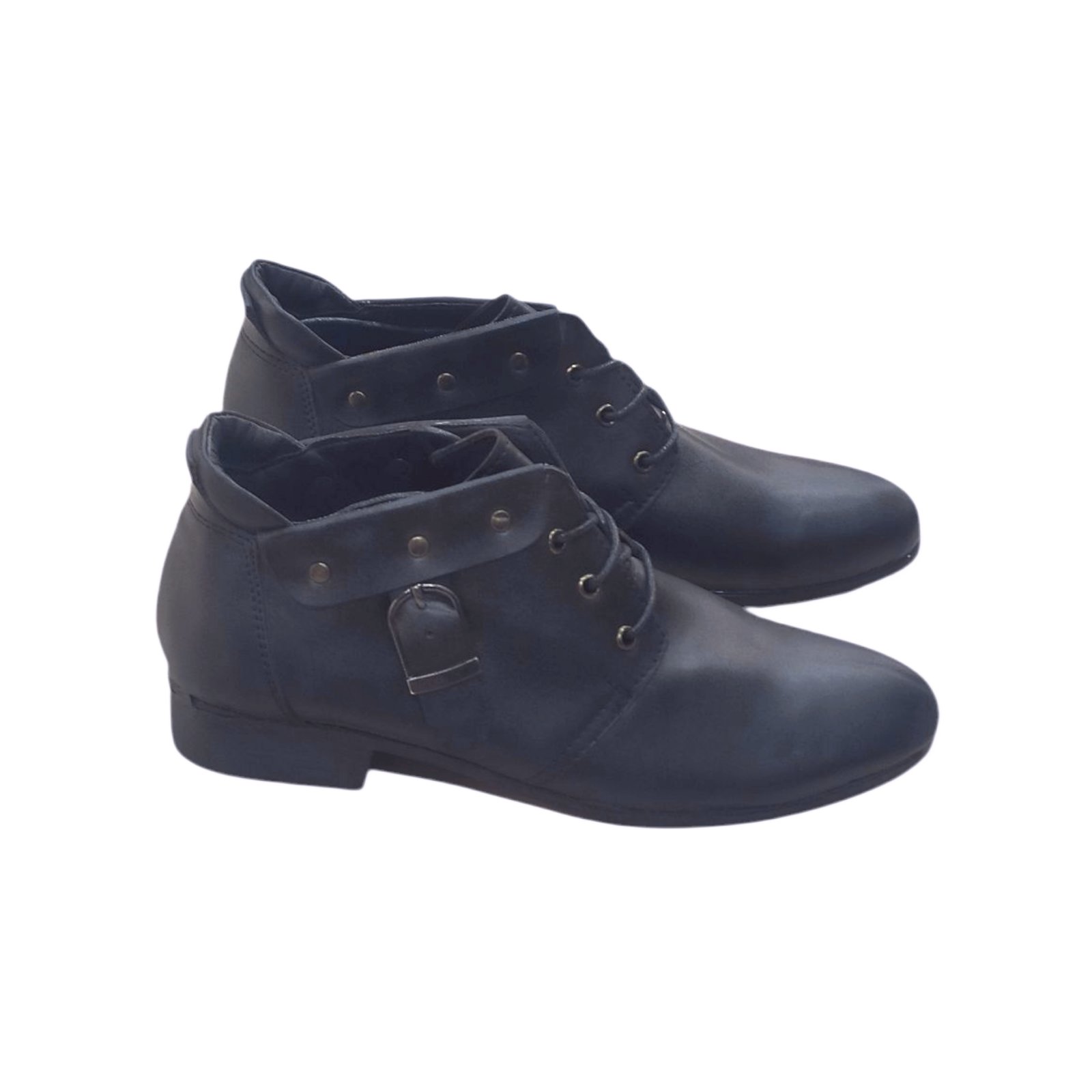 New Trendy Leather Black Half Boots For Men /SALE/SALE/ (897)