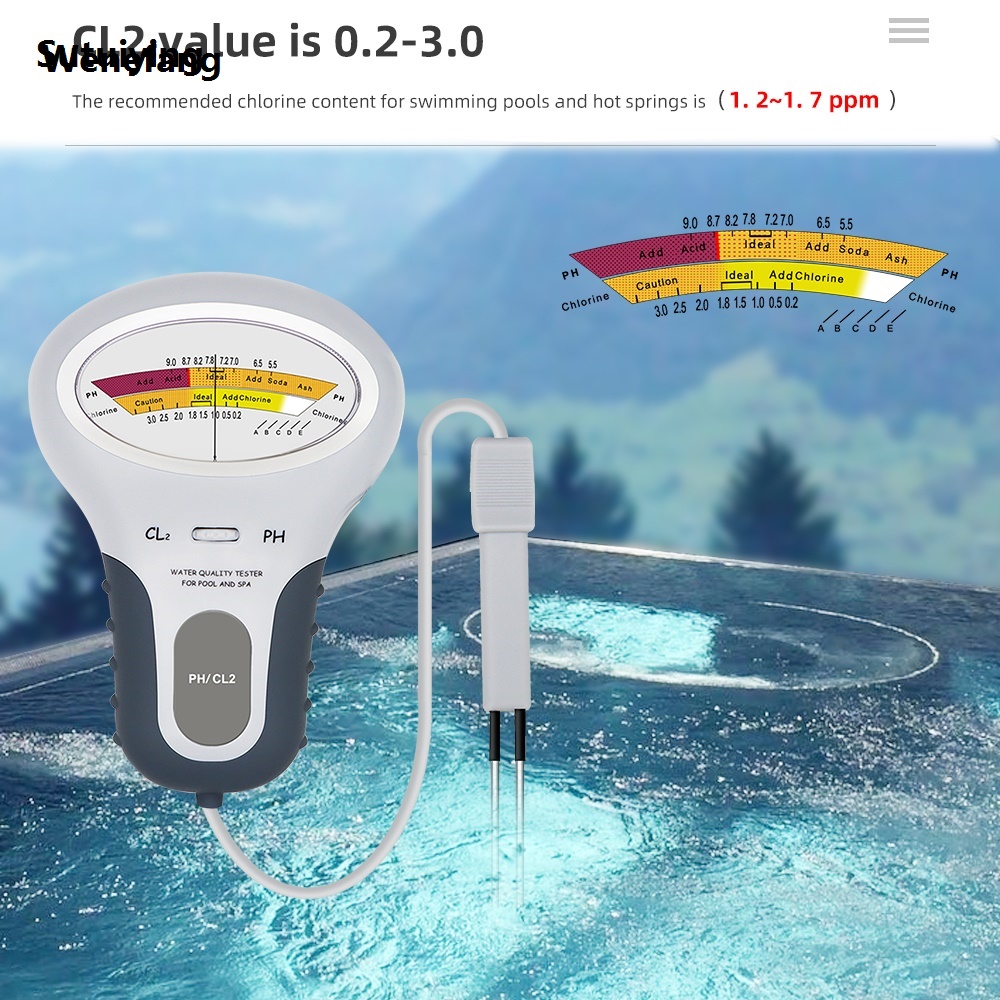 Wenefang Sutuiying 2 in 1 PH Chlorine Meter Tester PC-101 PH Tester Chlorine Water Hot Selling 2025 New Quality Testing Device CL2 Measuring For Pool Aquarium