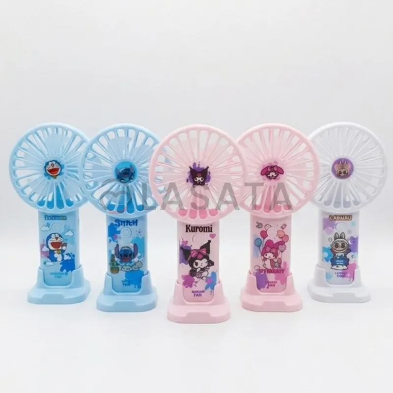 Mini Portable Fan Rechargeable With Stand 3 Speed And Long Lasting Battery Backup