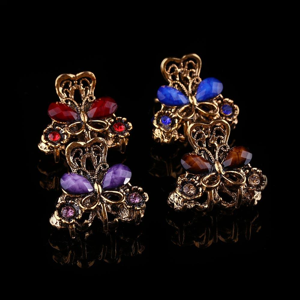 Ladies Gifts Women Girls Jewelry Mini Butterfly Hair Clip Resin Hairpins Claw