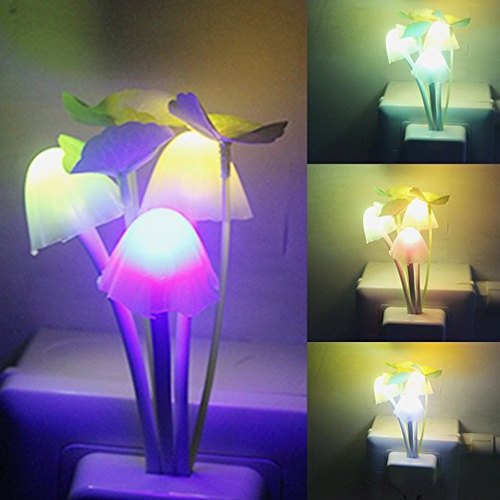 Fancy Mushroom Shape Automatic with Smart Sensor LED Color Changing Light Lamp