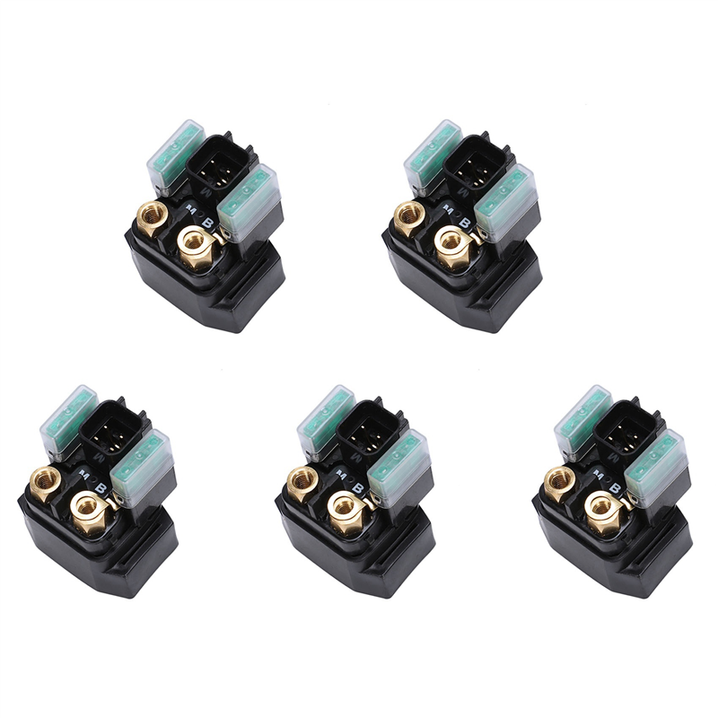 OUMERY 5X New Solenoid Relay for Grizzly 550 YFM550 2009-14, 700 YFM700 07-14