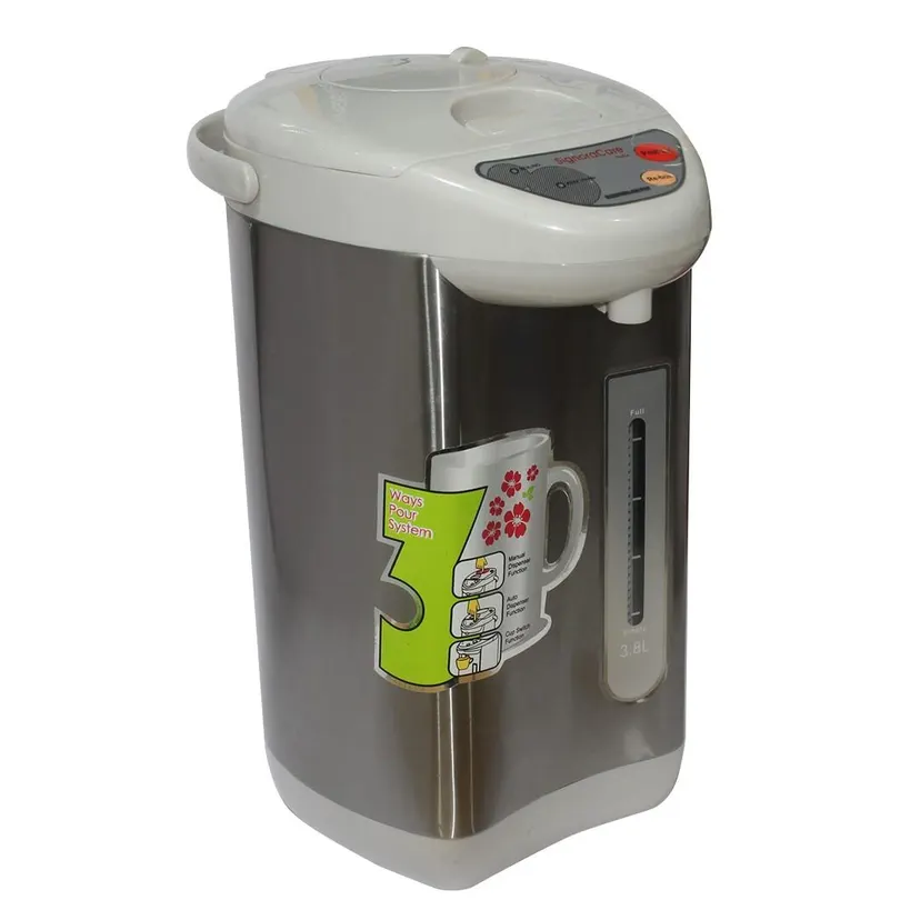 Grey/White Electric Air Pot Dispenser - 3.8 Ltr