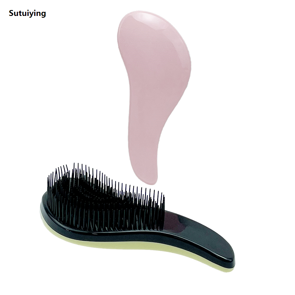 Sutuiying 1pcs Hot Magic Handle Comb Anti-static Massage Hair Brush Tangle Bargain price Detangle Shower Massage Hairbrush Comb Salon Hair Styling Tool