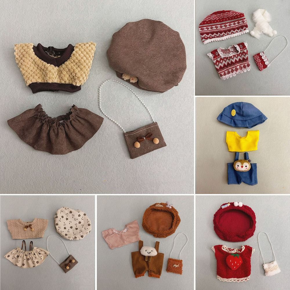 High Quality Cute Doll Lovely Clothes With Cartoon Headband Accessories 18 Styles Princess Dress Accessories 20cm Cotton Doll/EXO Idol Dolls