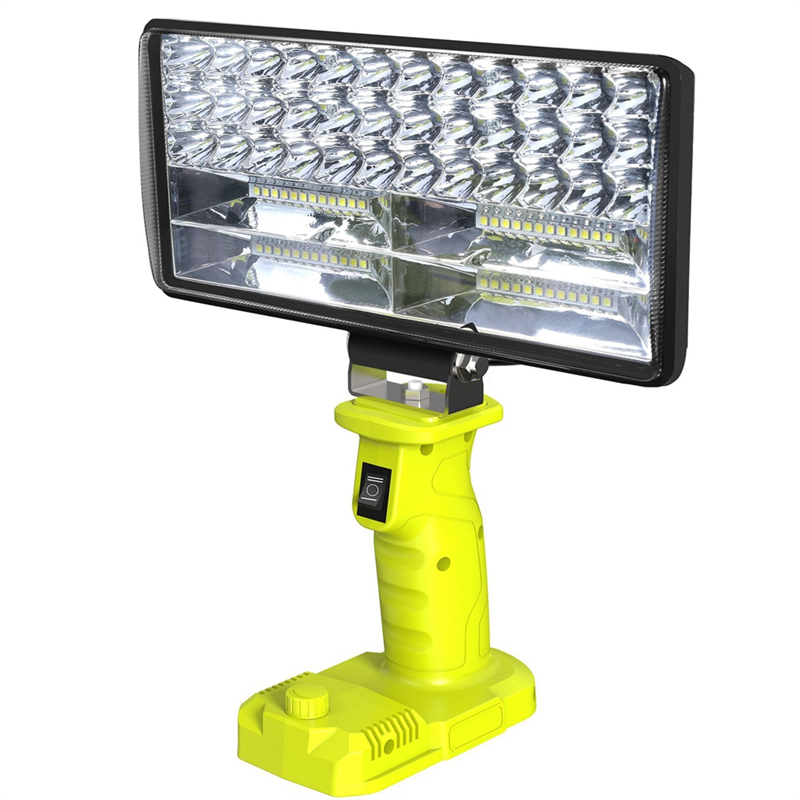 NCANRUI Car LED Alarm Work Light Flashlight Searchlight Torch Spotlight Camping Lamp for 18V Lithium Battery P108 PBP005 P117