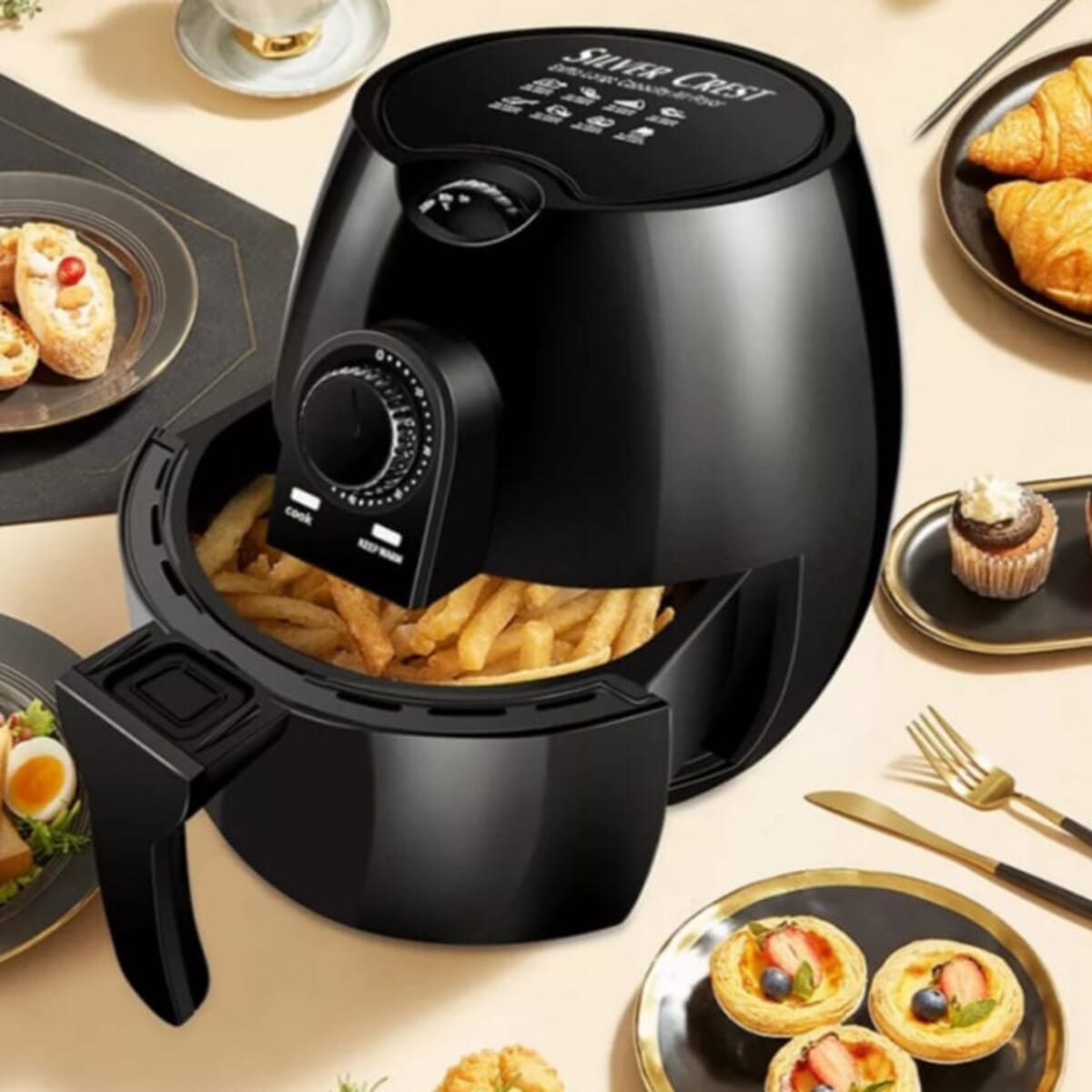 Silver Crest Air Fryer With 5.8L And 3800W