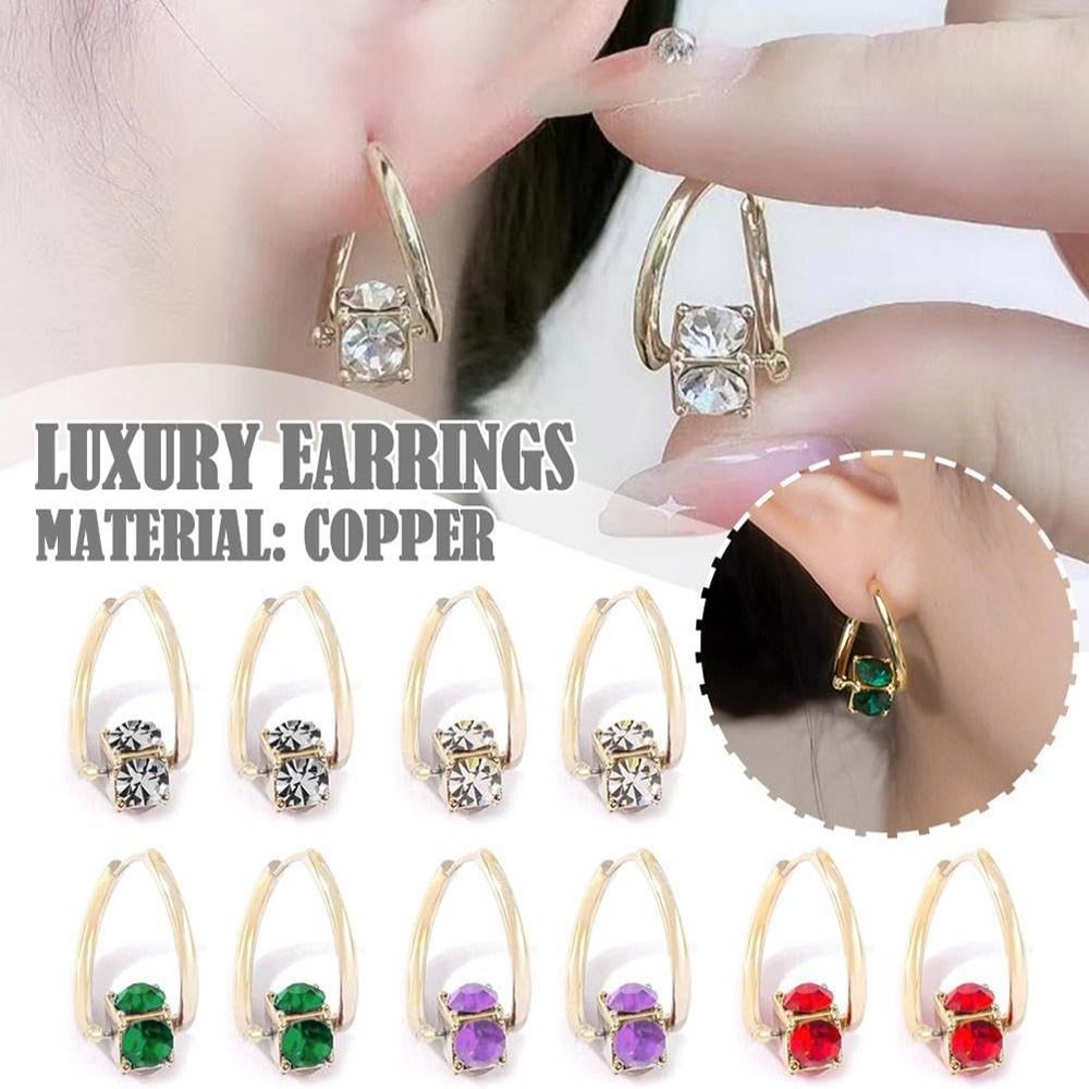 1 Pair Fashion Jewelry Copper Magnetherapy Germanium Earrings Therapy Luxury Magnetic Therapy Earrings Colorful Weight Loss Earring Women