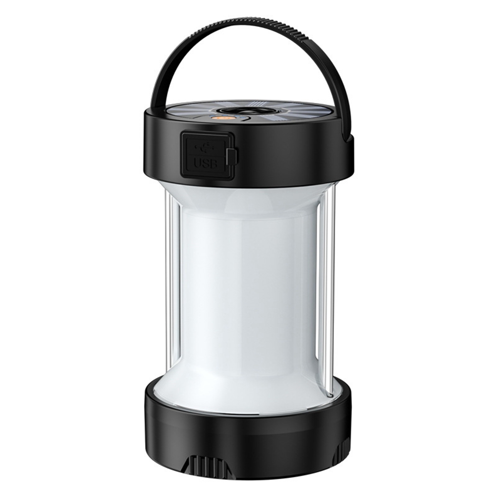 Camping Lantern Rechargeable Camping Lights,Solar Powered, Black