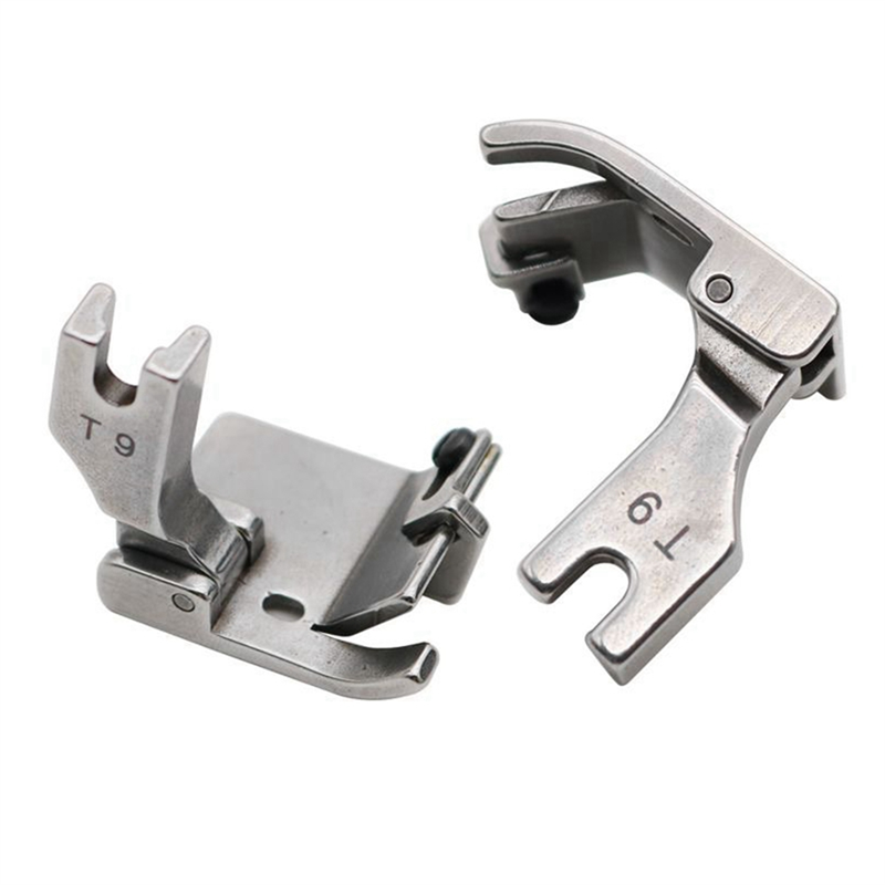 2 Piece T9 Universal Presser Foot Adjustable Hemming Steel Hemming 3-In-1 Multifunctional Sewing Machine Presser Foot