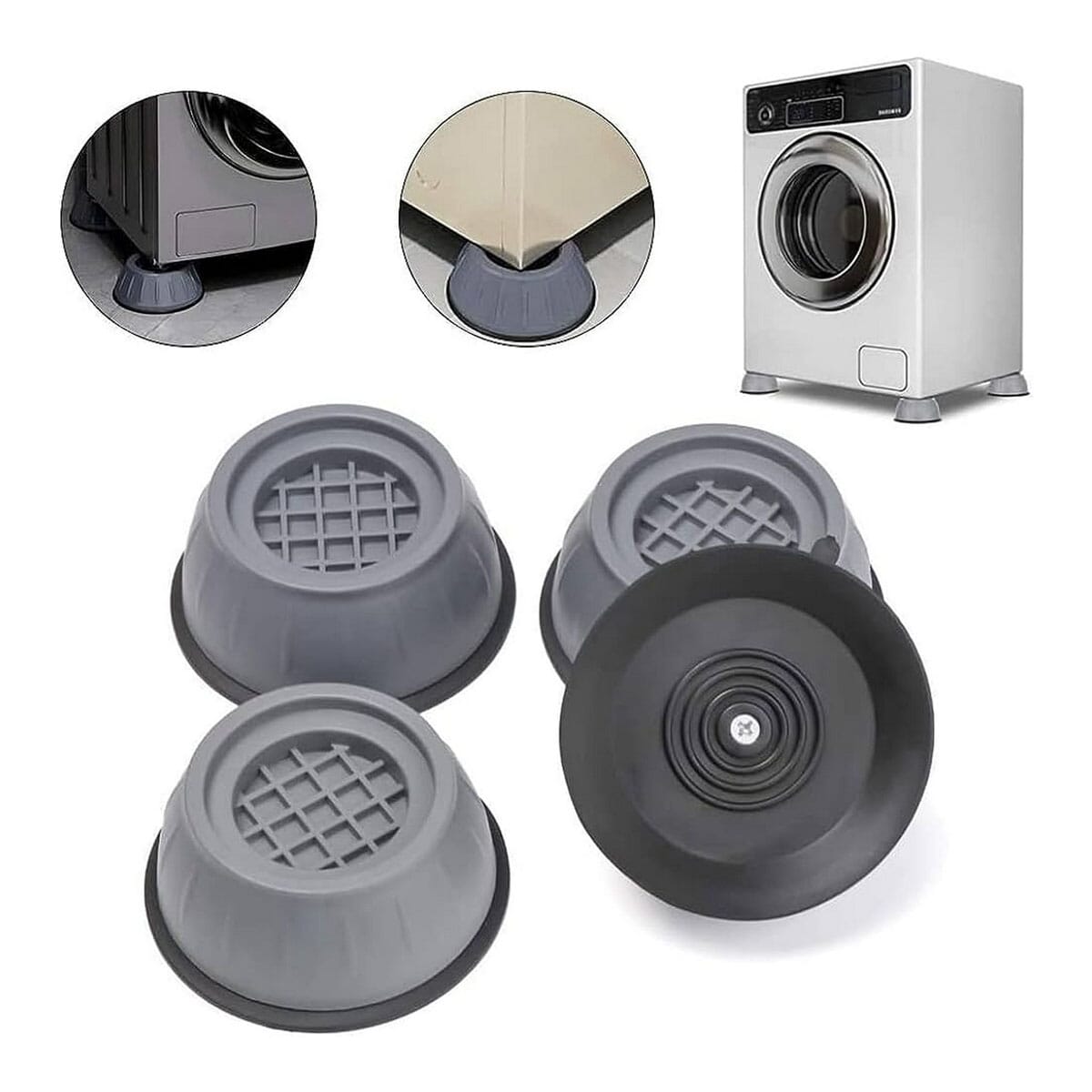 4pcs Anti Vibration Pads for Washer Dryer Shock and Noise Cancellation, Washing Machine Stand