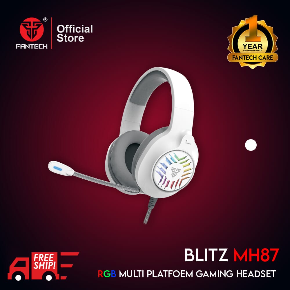 Fantech Mh87 Multi Platform Gaming Headset-White