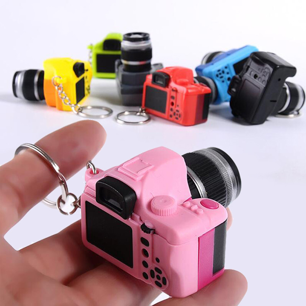 Cute Accessorie Led Light Pendant Mini With sound Simulation Cameras Flashing Camera Keychain Camera Keychain