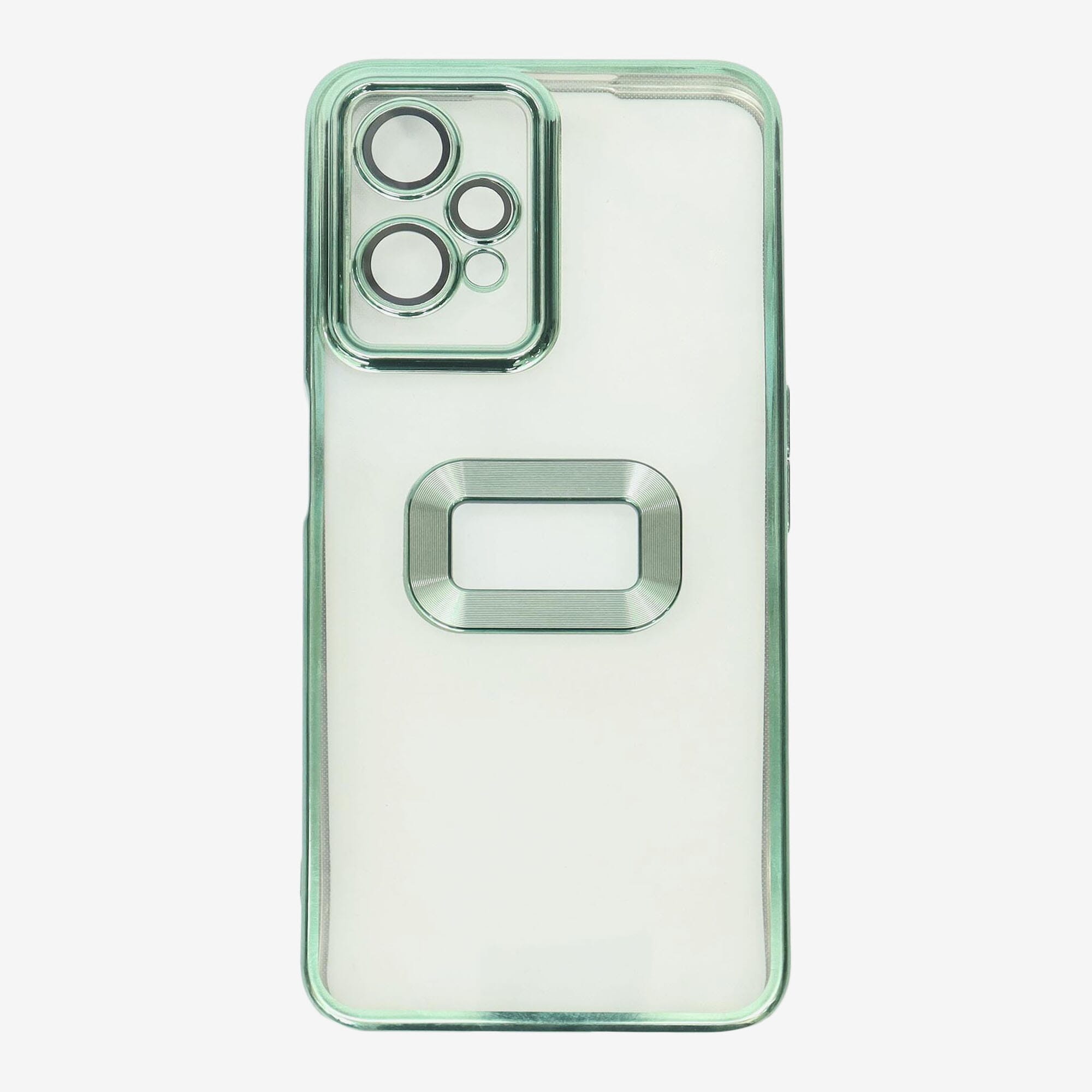 Green Color Transparent Plastic Plain Design Case Cover For Oneplus Nord CE2 Lite