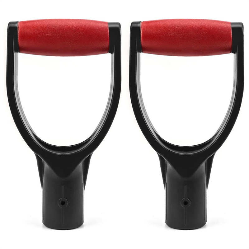 NAMUNY 2 Pack 1-1/4Inch Polypropylene Plastic Spade Handle Shovel D Grip Handle for Digging Raking Tools