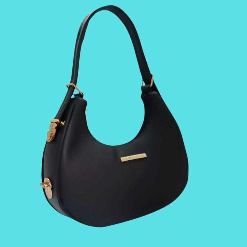Elegant Geometric Patterned PU Leather Shoulder Bag for Women