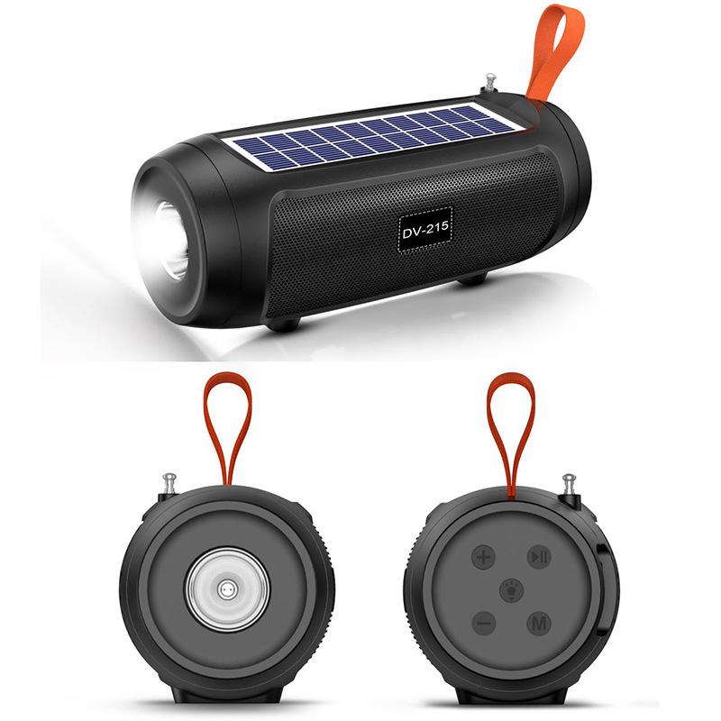 Portable Bluetooth Speaker Wireless Bass Subwoofer Outdoor Sound Box High Volume Loundspeaker with Flashlight Support FM Radio