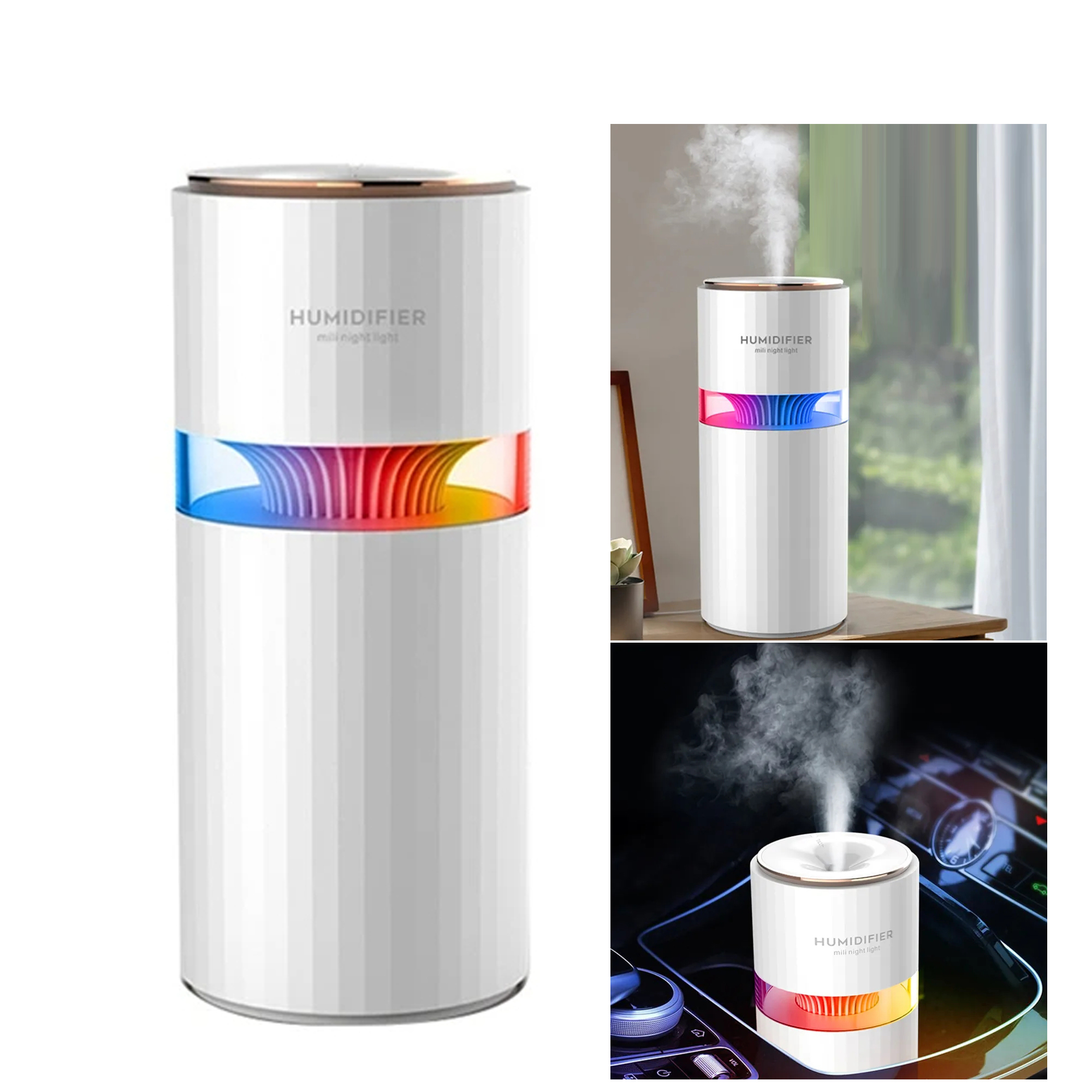 400ml Air Purifier & Humidifier: USB Nano Spray, Portable