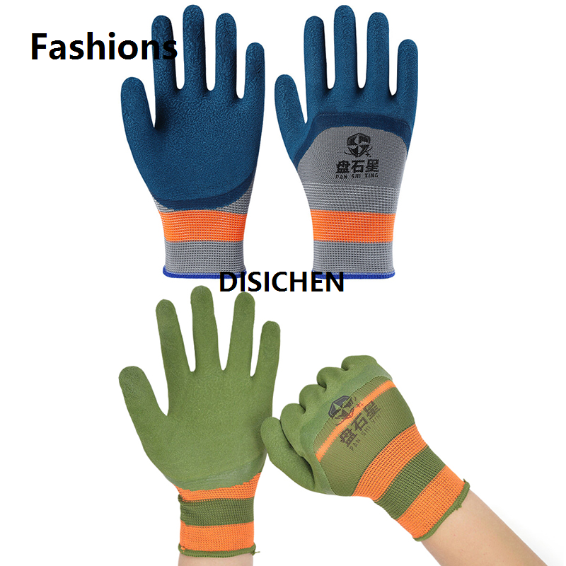 DISICHEN Fashions 1 Pair Tire Rubber Gloves Men Wear-resistant Non-slip Work Gloves Labor Protection Gloves Home Improvement Garden Construction Portable