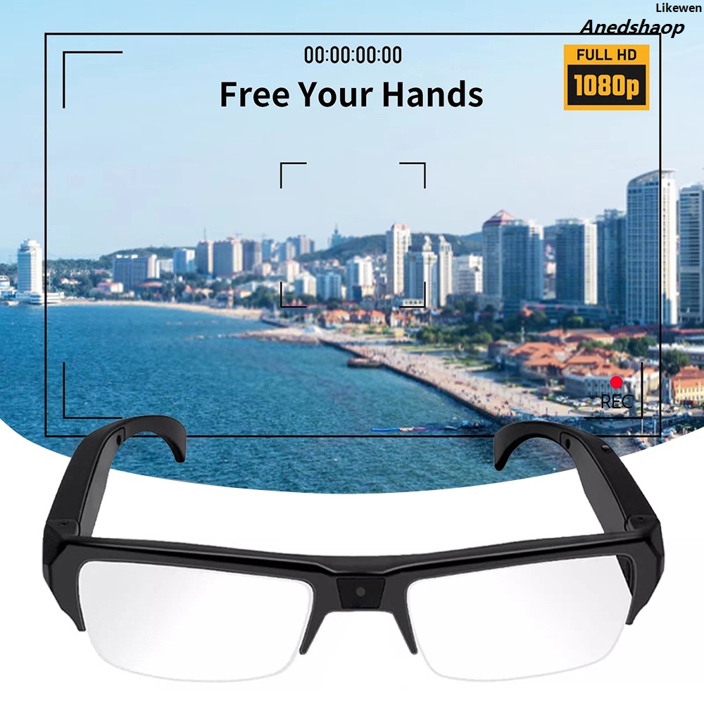 LikewenSpecial 1080P HD Mini Camera Glasses DVR Glasses Sports Video Glasses Outdoor Recorder