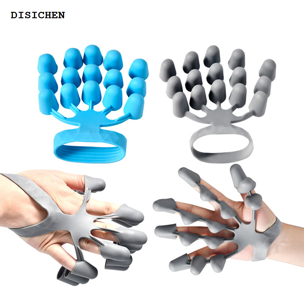 DISICHEN Hot Selling Finger Exerciser Portable Guitar Finger Strength Trainer Silicone Hand Physical Equipment for Patients Strength Training