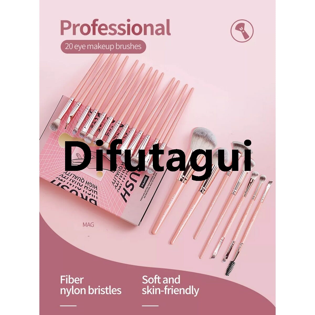 Difutagui Comes in a box of MAG Professional Makeup Hot Selling Brush Sets, MAANGE 20-pack, 5748RJ