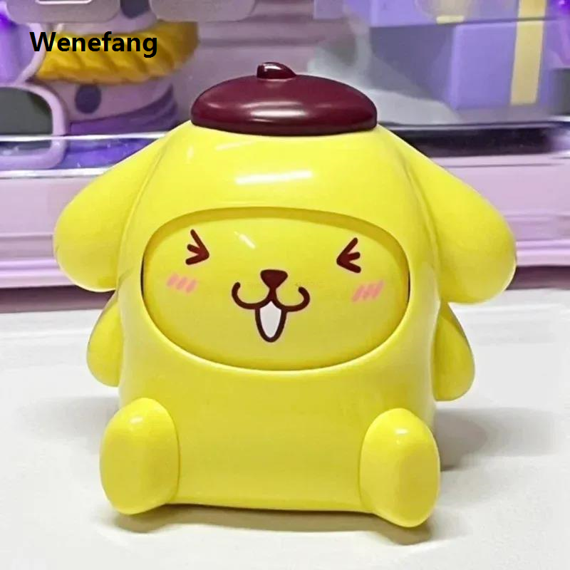 Wenefang NEW Sanrio Change Face Figure Blind Box Cinnamoroll Pochacco My New Melody Hello Kitty Kuromi Collectible Toy Kids Christmas gifts