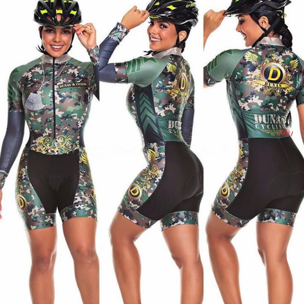 NEW ARRIVAL Women's Cycling Jumpsuit Long Triathlon Set Road Bike Clothes
