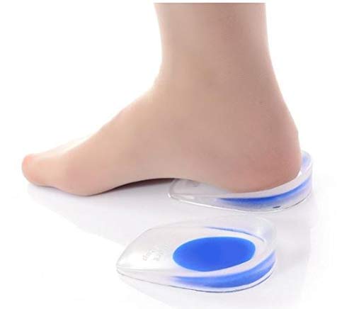 Gel Heel Cups Silicon Heel Pad for Heel Ankle Pain, Heel Spur Shoe Support Pad for Men and Women Shock Cushion Pad for Heels