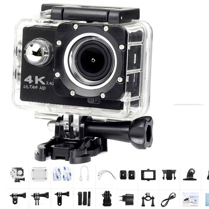 Wi-Fi 4K Ultra Hd Waterproof Sports Action Camera