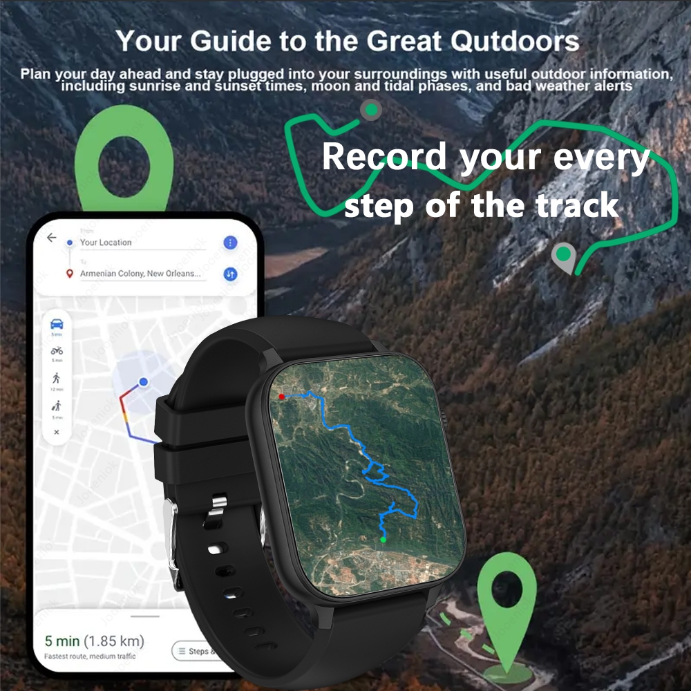 2025 New For Xiaomi GPS Sports Smartwatch Men's Compass IP68 Waterproof Watch 100+ Sports Mode AMOLED Bluetooth Call Smart Watch