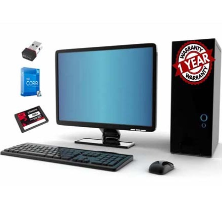 Best Desktop pc for Office & Gaming i5/4th Processor,8 GB Ram,256 SSD,19"LED Monitor