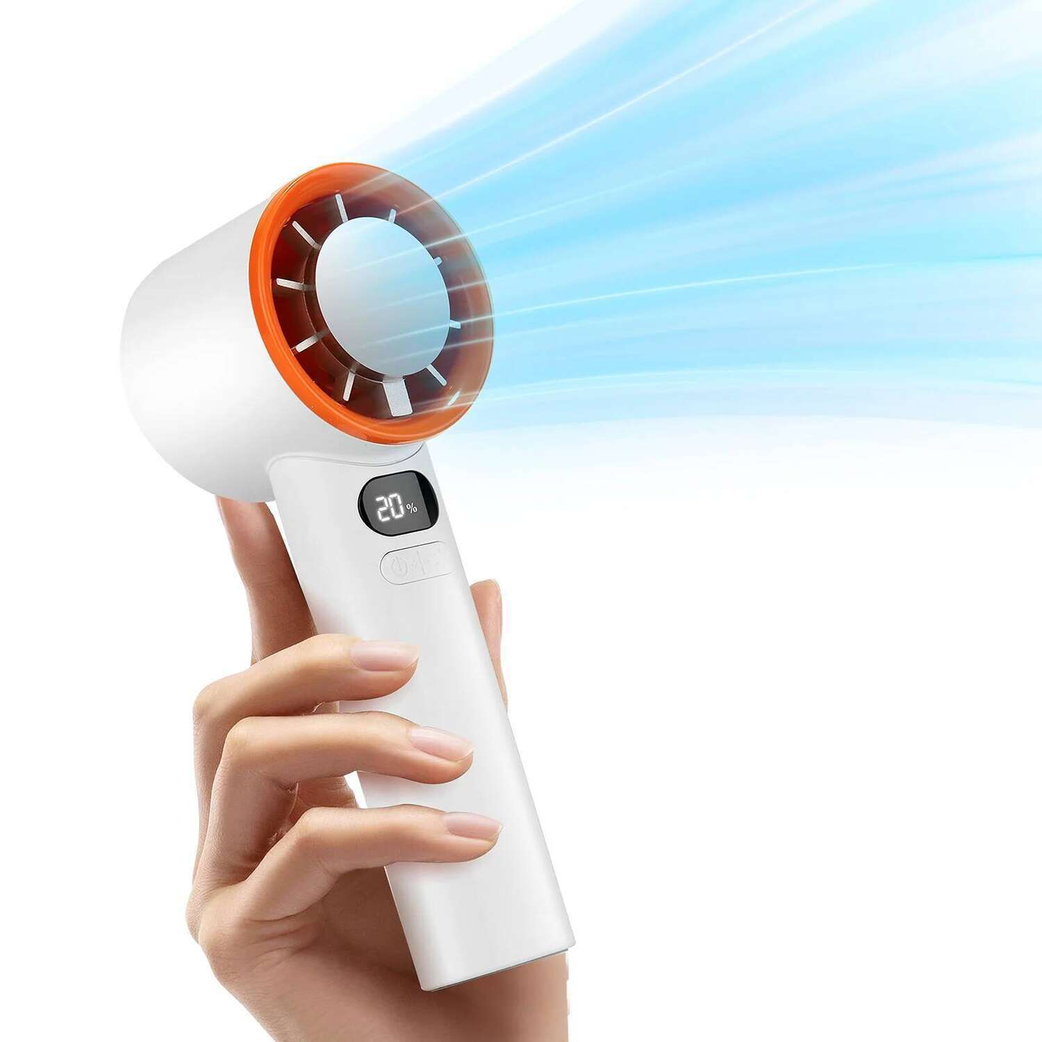 Portable 120-Speed Handheld with Semiconductor Cooling Tech, Powerful Wind & Compact Design, Personal Fan for Women,Travel