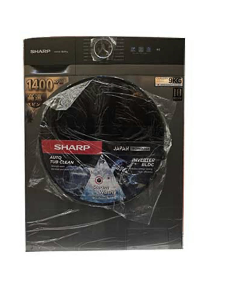 Sharp 9 Kg Front Load Washing machine-ES-FX9BS-GN