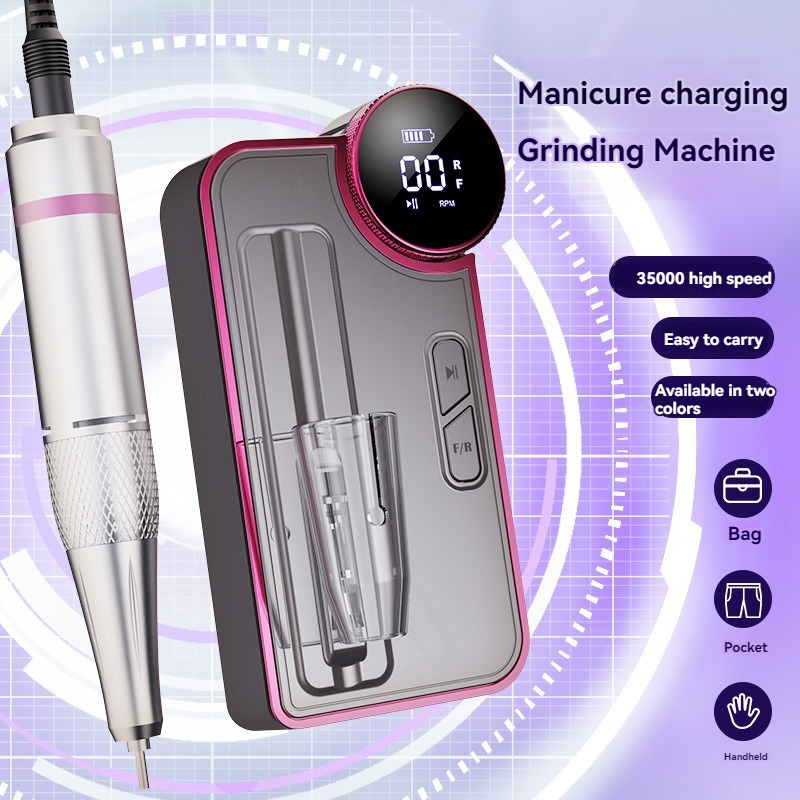 Nail Polisher Household Small Portable Charging Nail Remover Nail Polisher Nail Salon Dedicated High Power