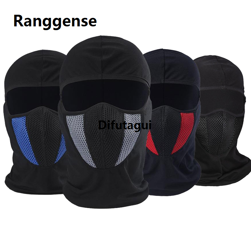 DISICHEN 2025 New Summer Breathable Balaclava Motorcycle Full Mask Motorbike Cycling Bike Mask Helmet Hood Moto Riding Neck Face Mask