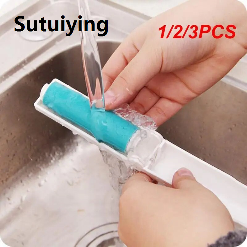 Sutuiying transparent bag 1/2/3PCS Lint Rollers Water Sticky Pet Hair Remover Dust Catcher Suction Fluff Carpet Wool Sheets Clothes Cleaning Tool Washable