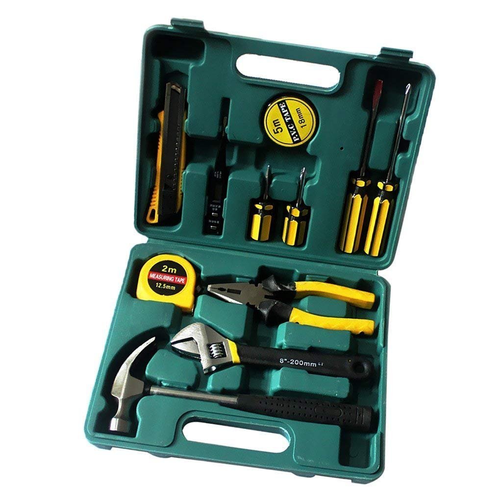 Multi Purpose 12 Pcs Pieces Household and Electrical Repair Tool Kit Set ( 12 In 1) Hand Tools Box Set