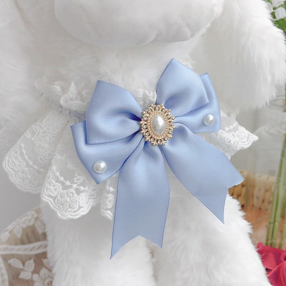 Cute Adjustable Cat Lace Bow Bib Sweet Adorable Cat Collar Decorative Dress Up Cat Scarf Pet Supplies