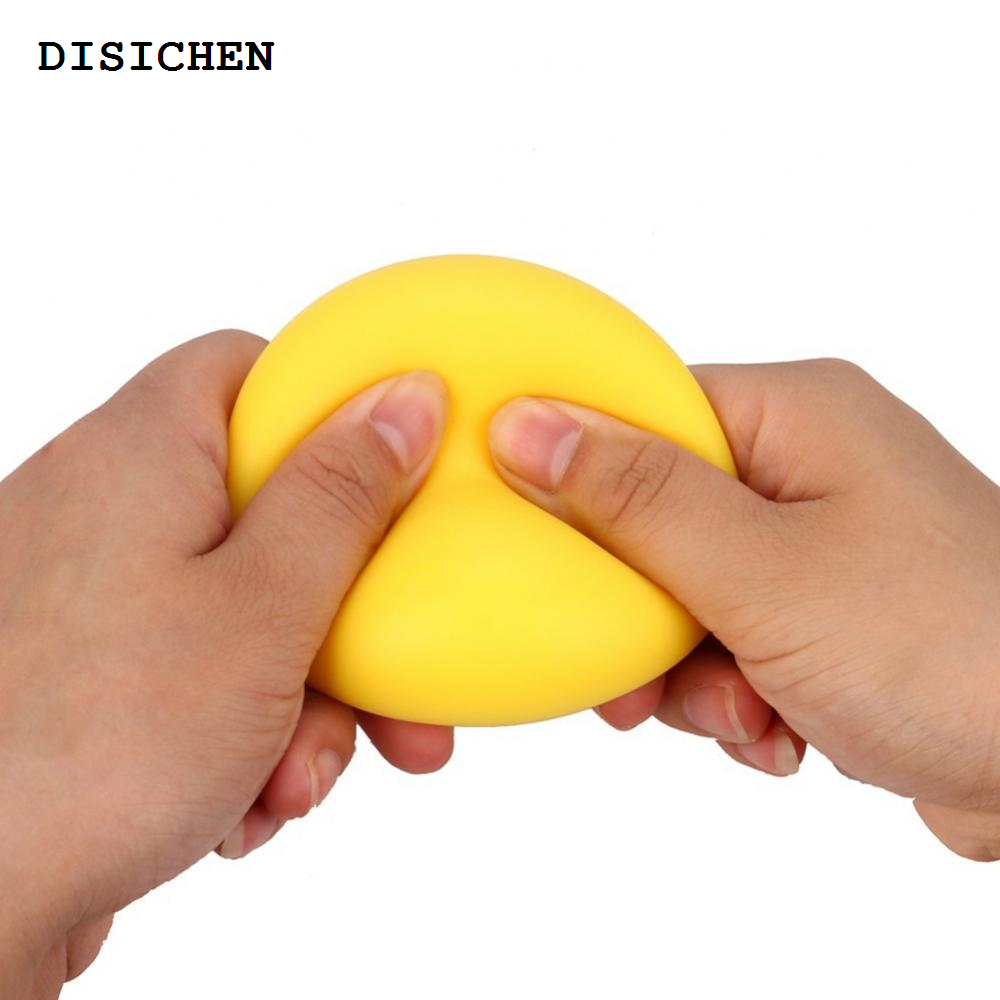 DISICHEN Portable Silicone Hand Grip Ball Hand Therapy Grip Strengthener Ball Gym Fitness Finger Exerciser Muscle Recovery Gripper Trainer Balls