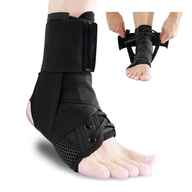 Zhitian Luxury Lace Up Ankle Brace Pain Injury Ankle Support Basketball Football Compression Strap Prevent Sprains Foot Varus Correction