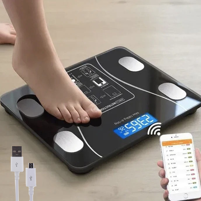 Digital Personal Weighing Machine | Strong 8MM Tempered Glass LCD Display Digital Weighing Machine | Digital Weighing Machine