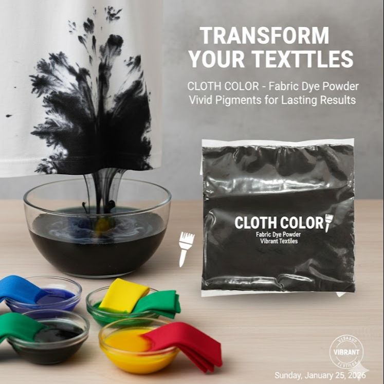 Fabric Dye Powder For Faded Jeans And Clothes 10 Gram Packet